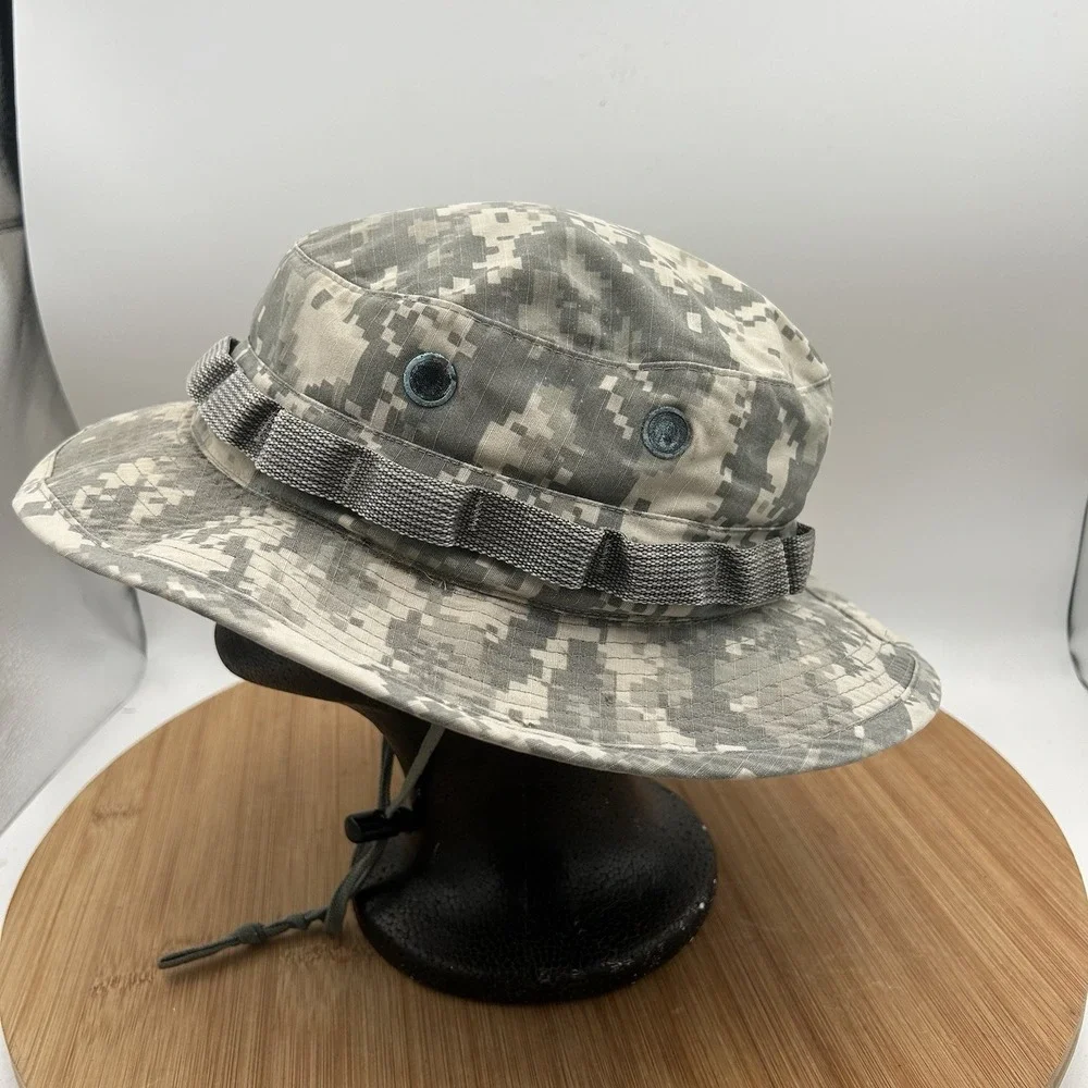 US Military Issue Multicam Hot Weather Boonie Sun Hat Size 7-3/4 Digital‎ Camo